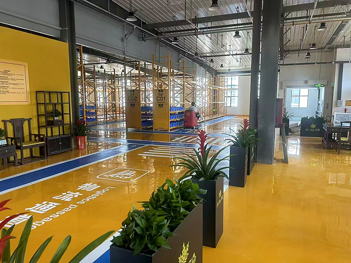 Warehouse and logistics area ready for export packing